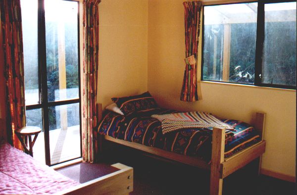 Comfortable accommodation in the Fiordland rain-forest.